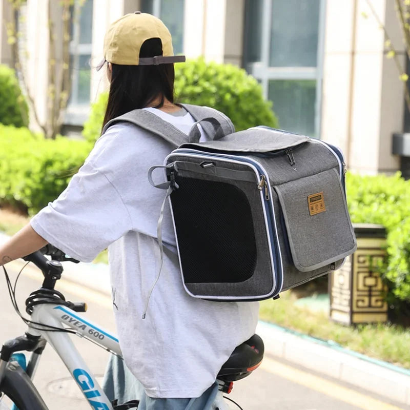 Bicycle Carrying Cat Bag Dog Bag Pet Bag Portable Backpack For Outdoor Use Suitable For Carrying Bicycles And Motorcycles