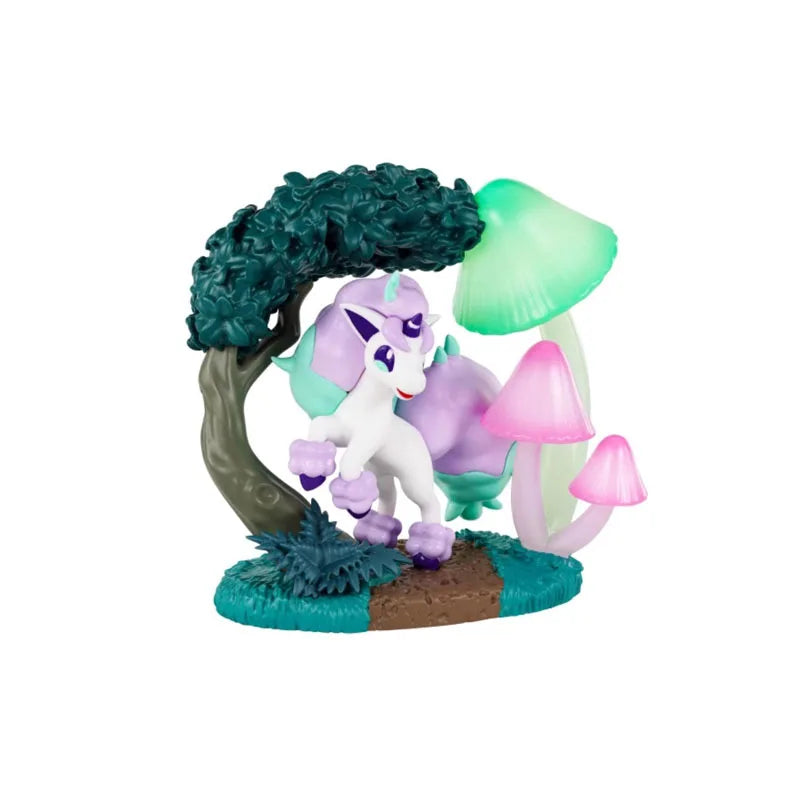 Anime Pokemon Circular Diorama Figure Pikachu Spheal Espeon Umbreon Togekiss Lapras Cute Model Decoration Children's Gifts