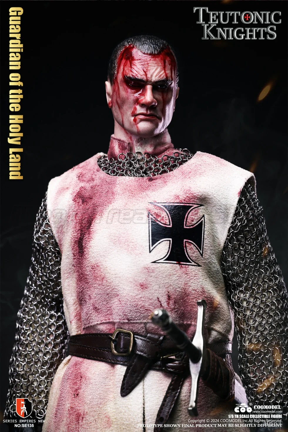 【MT】Original COOMODEL Empire Series SE135 SE136 TEUTONIC KNIGHTS COMMANDER 1/6 Action Figure Toy Collection