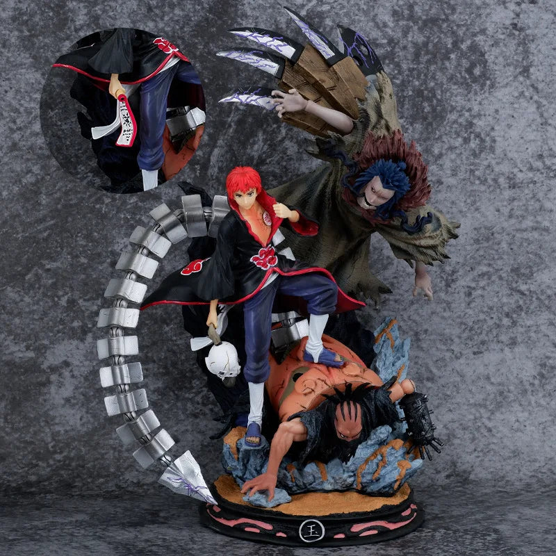 Cartoon Anime Akatsuki Akasuna no Sasori Battle Ver. GK PVC Action Figure Game Statue Collection Model Kids Toys Doll Gifts 41CM