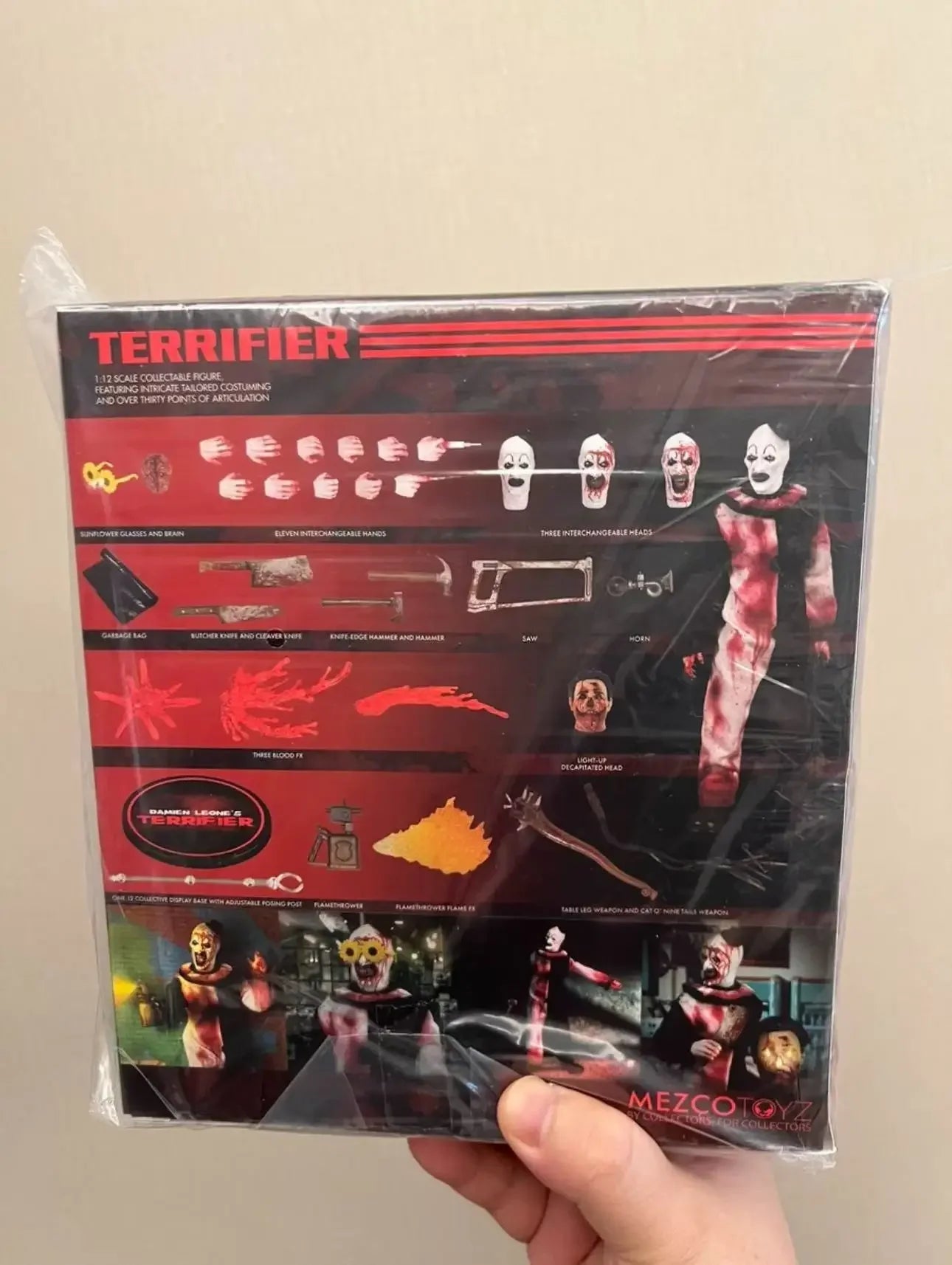 Mezco Ant Broken Soul Clown Art, Classic Character, 1/12 Cloth Movable Doll