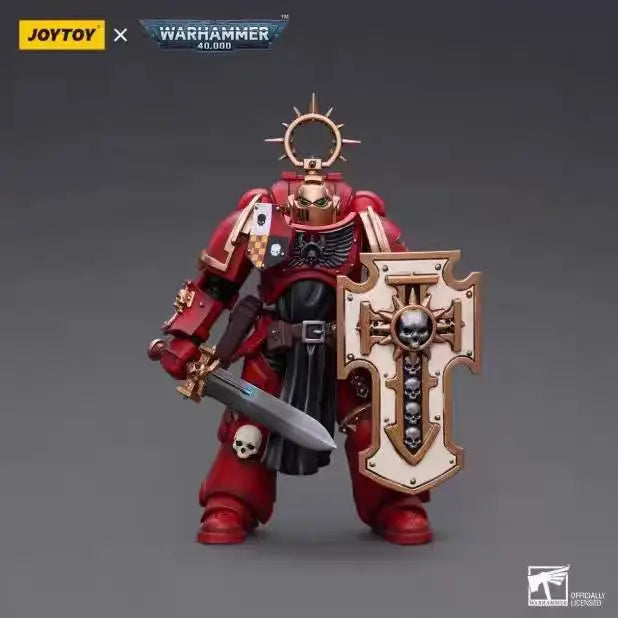 JOYTOY 1/18  40k Action Figure Black Templar Imperial Fist Blood Angel Space Wolve Bladeguard Veteran Anime Figure Model Toy