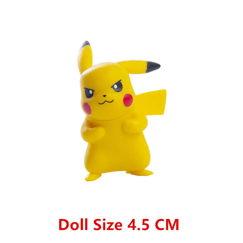 3-7 Cm PokemonCartoons Anime Figure Pikachu Mew Snorlax Charmander Cosplay Collection Pet Pocket Monster Action Model Toy Gifts