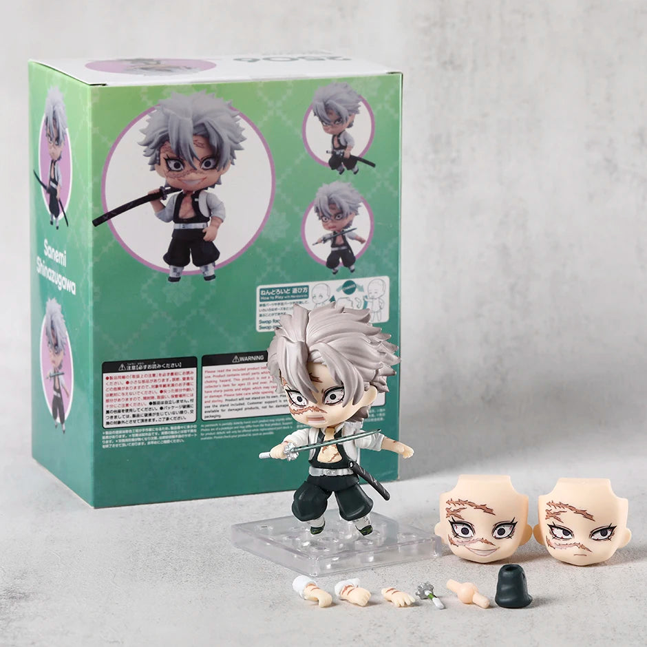 Shinazugawa Sanemi Q Figure PVC Action Model Toy Anime Doll