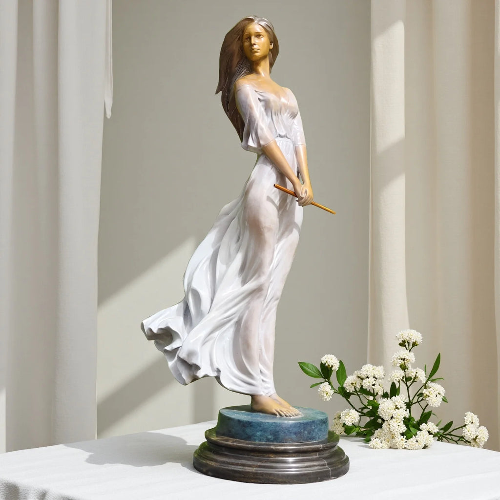 70 cm Schöne Luo Li Rong Bronzeskulptur Bronze Hübsche Dame Statue Berühmte Sexy Weibliche Skulptur Für Wohnkultur Großes Kunsthandwerk