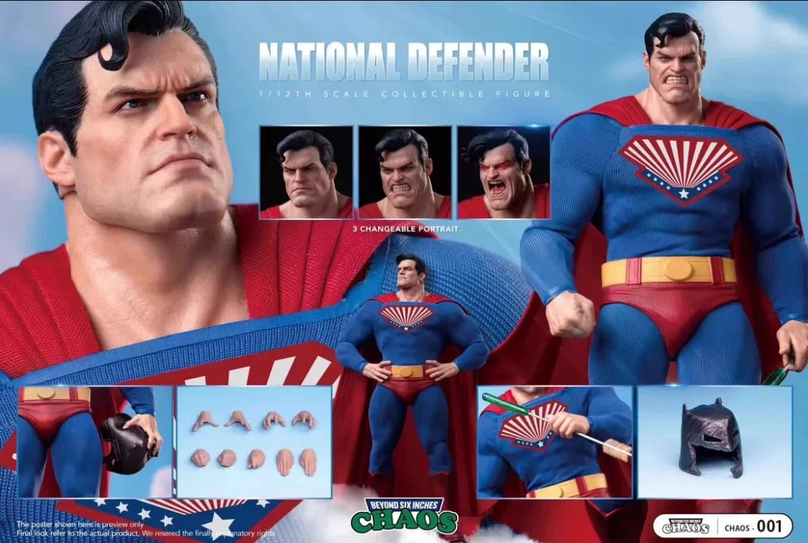 CHAOS 1/12 Protector of the Country Defender of the Nation Superman Superman in The Dark Knight Returns Clark Kent Action Figure