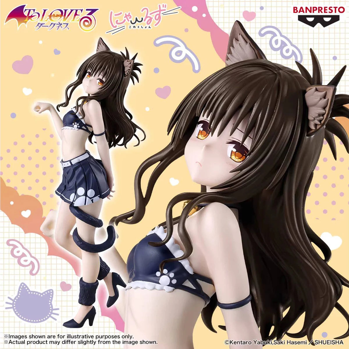 BANPRESTO Nyarons To Love-Ru Darkness Yuuki Mikan Haruna Sairenji Lala Satalin Deviluke PVC 25CM Anime Action Figures Model Toy