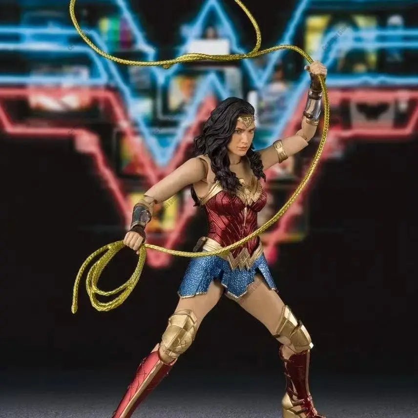 [Bandai Original] Hot-selling Toy SHF Wonder Woman Eagle Armor Version 1984 WW84 Poseable Figure Gift Collection