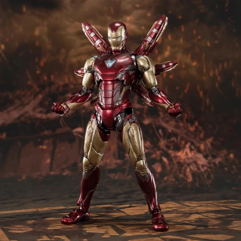 Alliance 4 Final Battle SHF Ultimate Iron Man Joint Mobile Handheld Gift Model Box Desktop Ornament