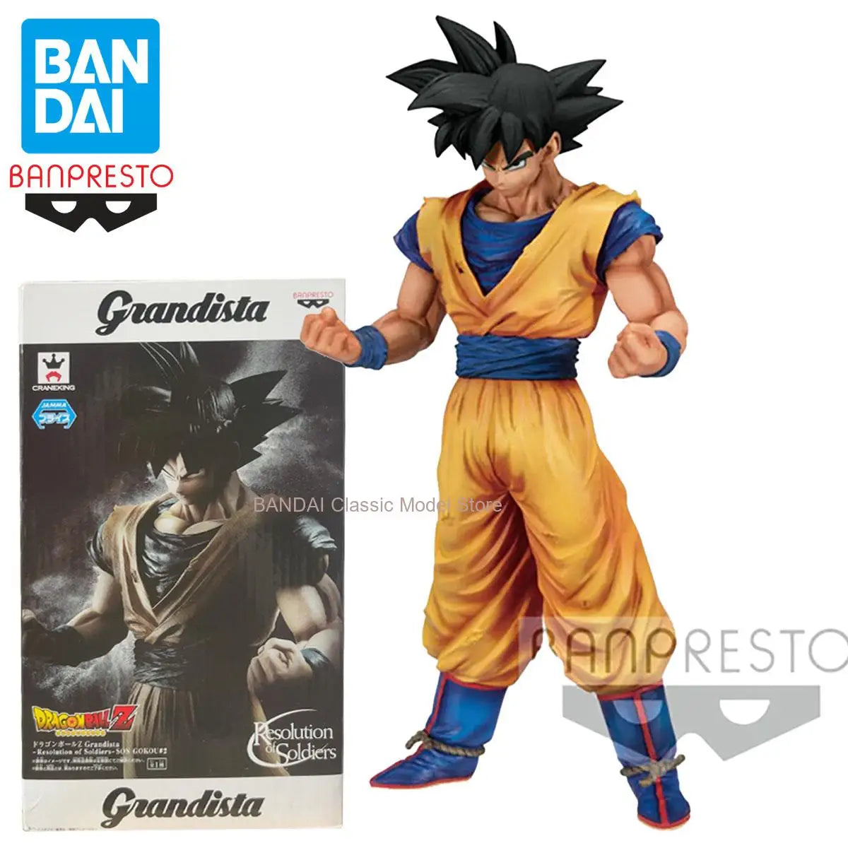 100% Original in Stock Bandai Spirits BANPRESTO Grandista Dragon Ball Z Son Goku Anime Figure Collection Series Model Toys