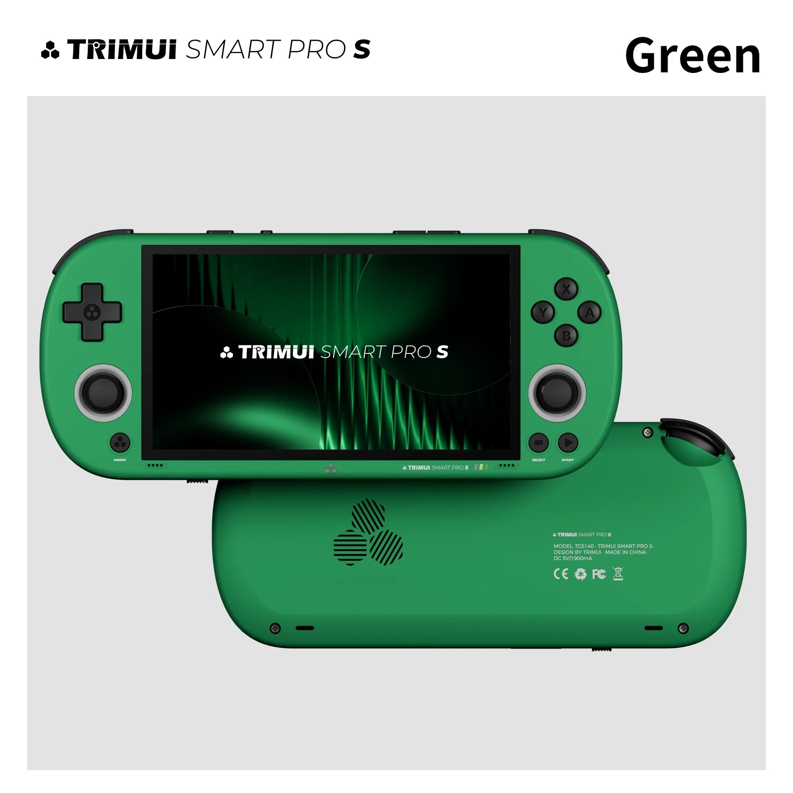 TRIMUI SMART PRO S Portable Gaming Console, 4.96-inch IPS Screen,5000mAh Battery RGB Illuminated Joystick，ON Card/64G/128GGifts