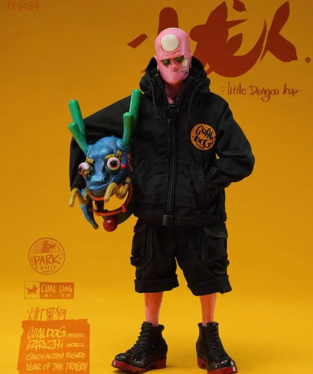 In Stock New Damtoys X Coal Coal Plant Black Dog Damtoys Little Dragon Man Special Edition Dog Action Figure Model Good Gift Toy