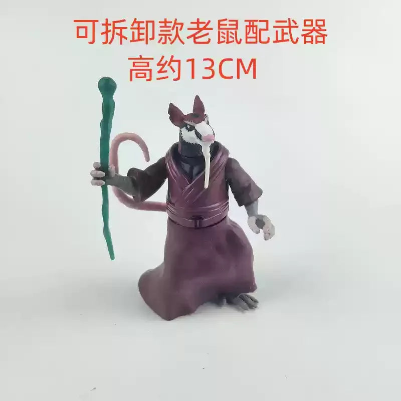 Playmates Turtles Action Figure Puppet Horse Motorcycle Rhinoceros Tiger Scene Models Anime Model Doll Desktop Decoration