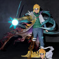 26 cm große Anime-Figur Naruto Namikaze Minato Doppelköpfige Figur Gk Battle PVC-Statue Actionmodell Schreibtischdekoration Kinderspielzeug Geschenk