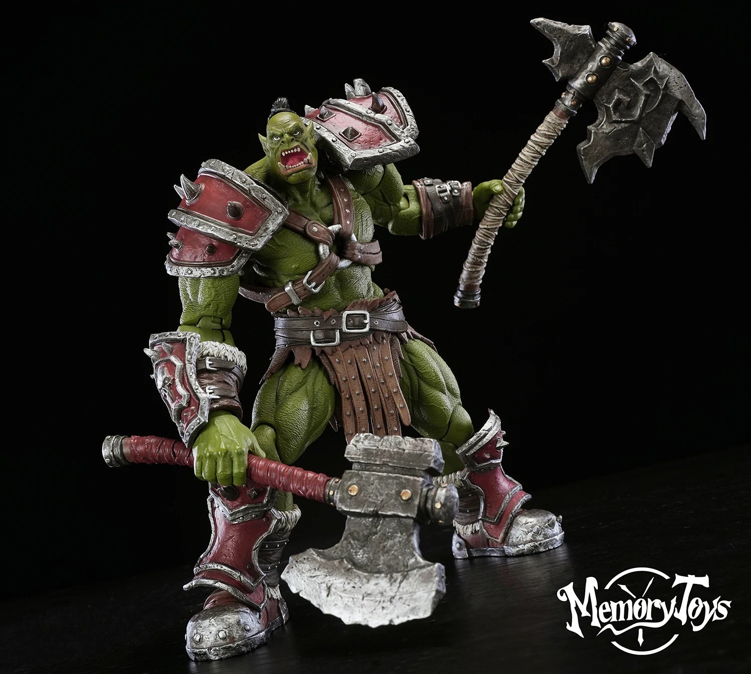 Memory Toys Kagas Adventurer World Third Bomb Orc Mercenary Captain 8" 20cm Action Figure Collectible Toys Doll Model