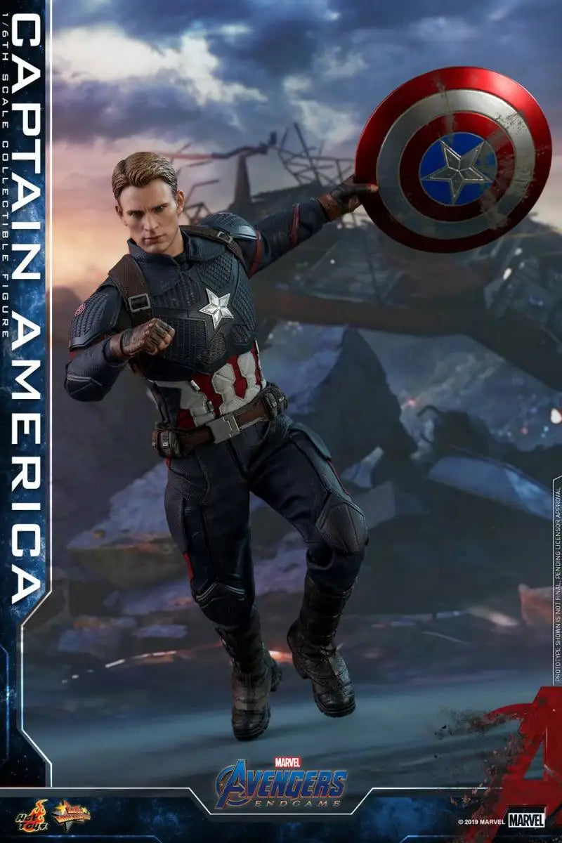 In Stock Original Hot Toys  Endgame Captain America Steve Rogers 1/6 Anime Action Figure Collection Model Toys
