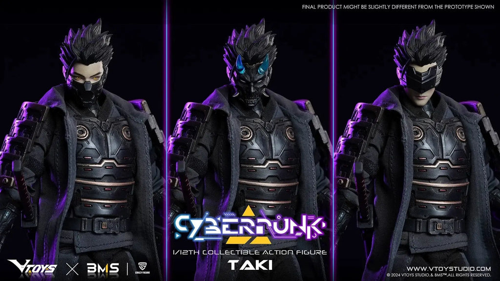 In Stock Vtoys 1 12 Cyberpunk Samurai Taki Articulated Action Figure