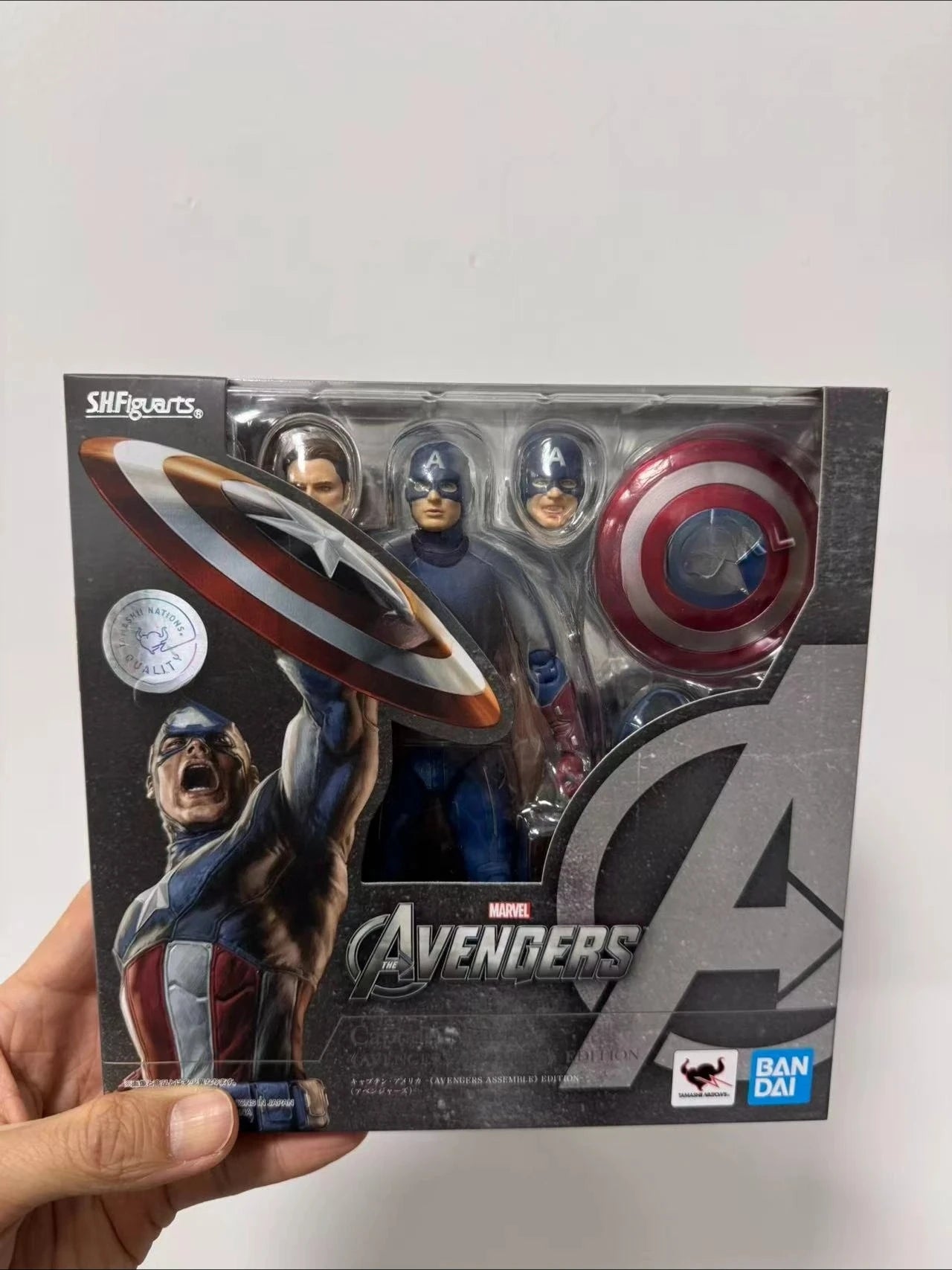 Bandai Shf Marvel Avengers Endgame Edition Captain America Iron Man Mk6 Thor Hulk Action Figure Collectible Gift Toy【In Stock】