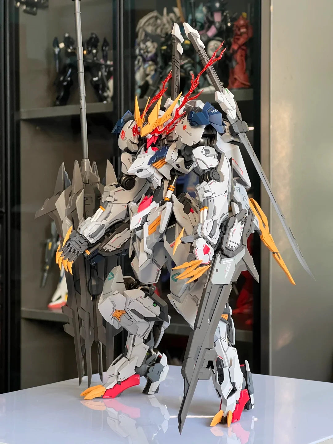 1/100 Wolf Model Barbatos Assembly Model Kit Wolf Technology Alloy Skeleton Action Figure Doll Statue Collection Model Toys Gift