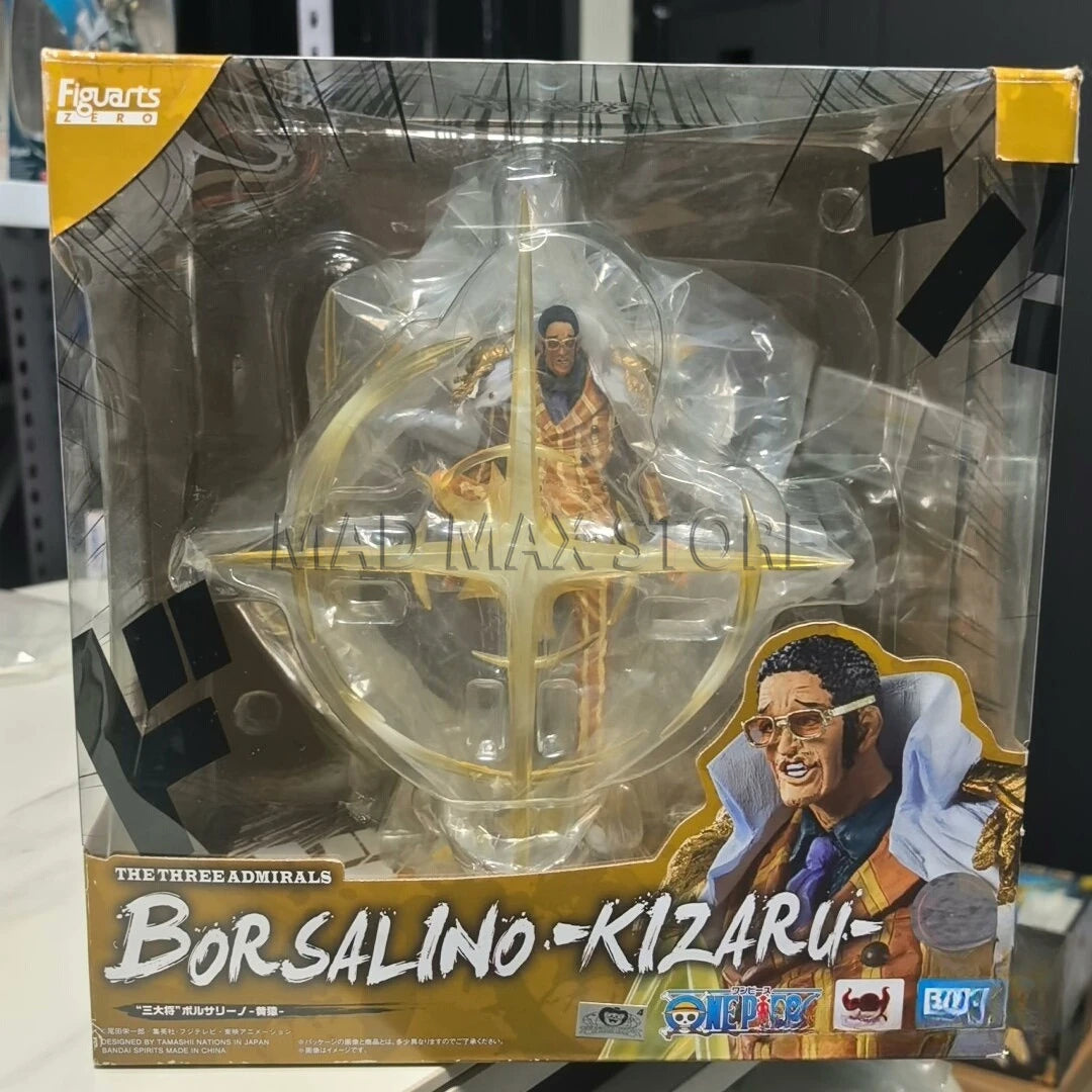 In STock New Bandai Figuarts Zero Super Battle Pirate King Roger, Navy Three Generals Collectible Model Decoration