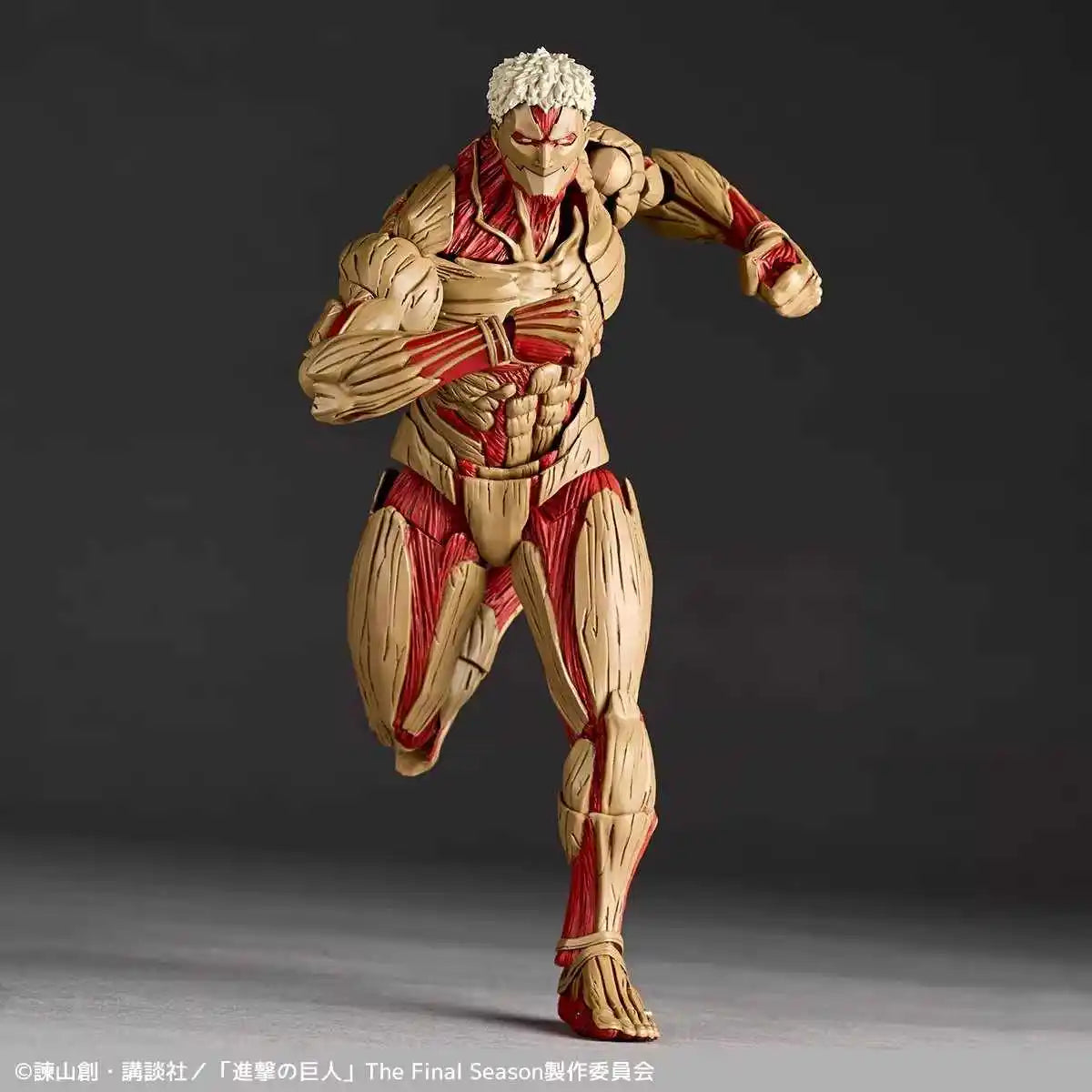In Stock Kaiyodo Revoltech Attack on Titan NR069 Armored Titan Reiner Braun Character Model Toy Gift Collection