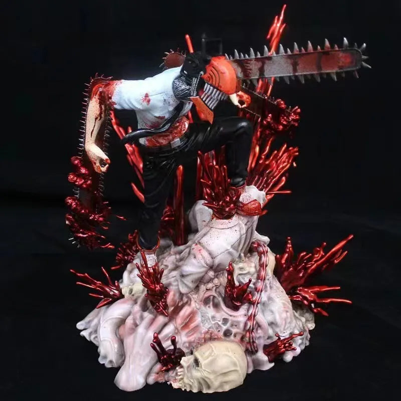 29cm Chainsaw Man Anime Figure Denji Makima Power Action Figure Chainsaw Man Pochita Figurine Adult Collectible Model Doll Toys