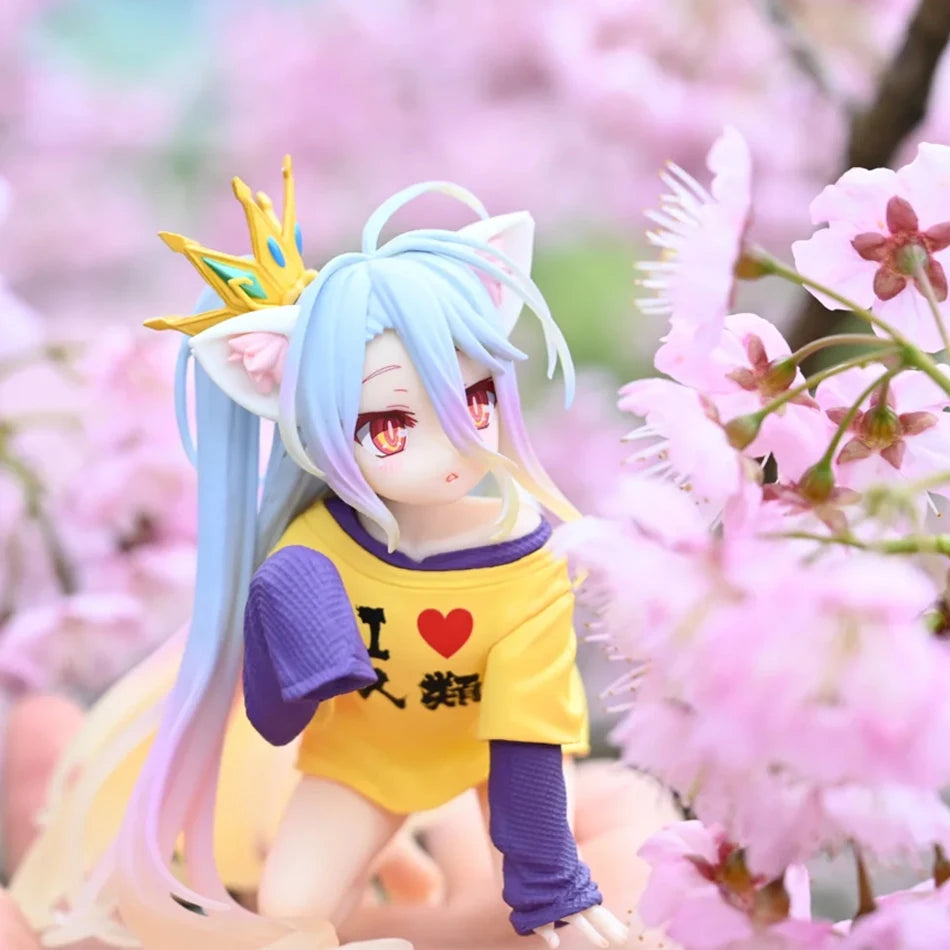 Hot Anime Figure NO GAME NO LIFE Action Figures Shiro Animation Figures Ornaments Collection Models Toys Gifts