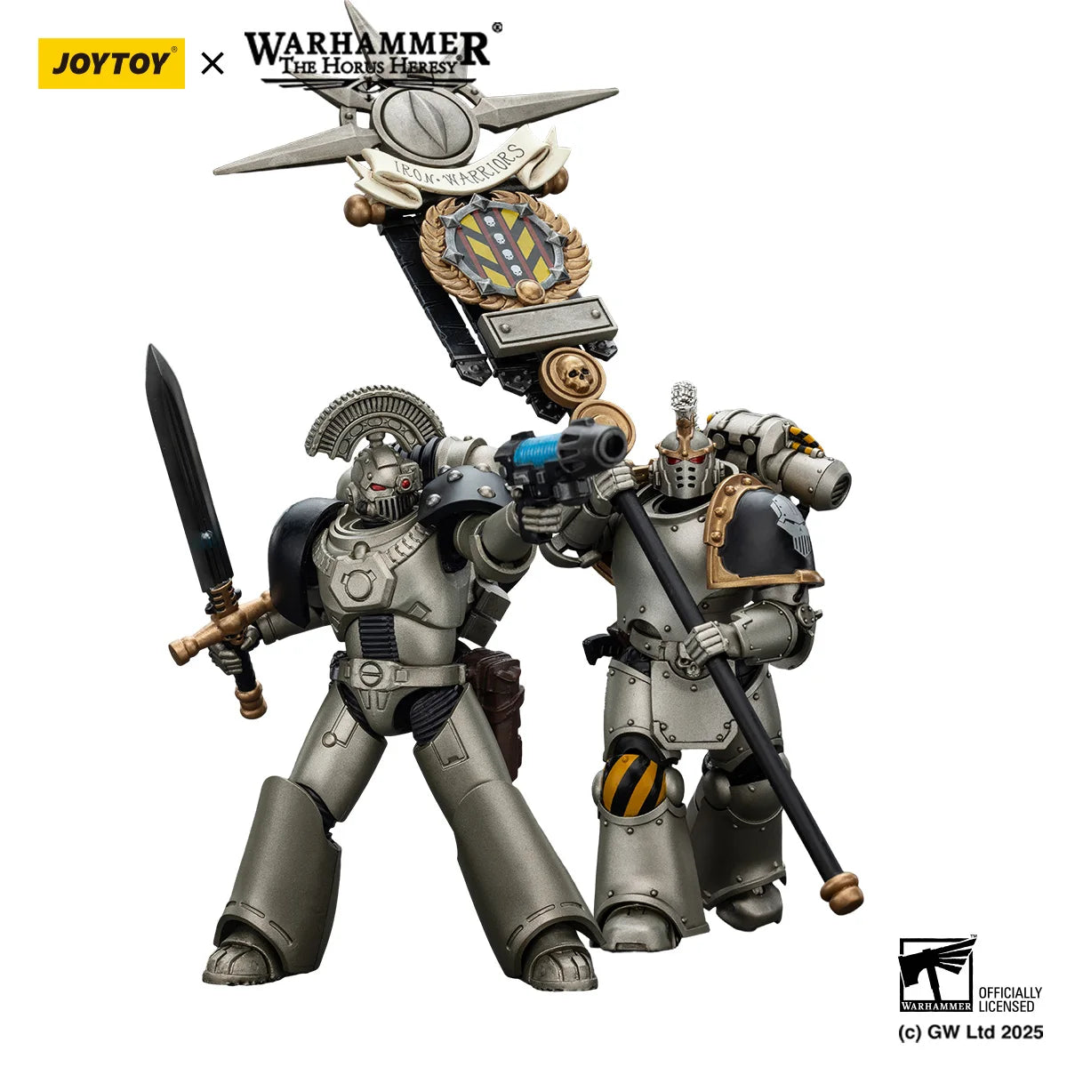 [Pre Order]JOYTOY Warhammer40K 1/18 Action Figure Iron Warriors MKVI Tactical Command Squad Chosen figures Toys