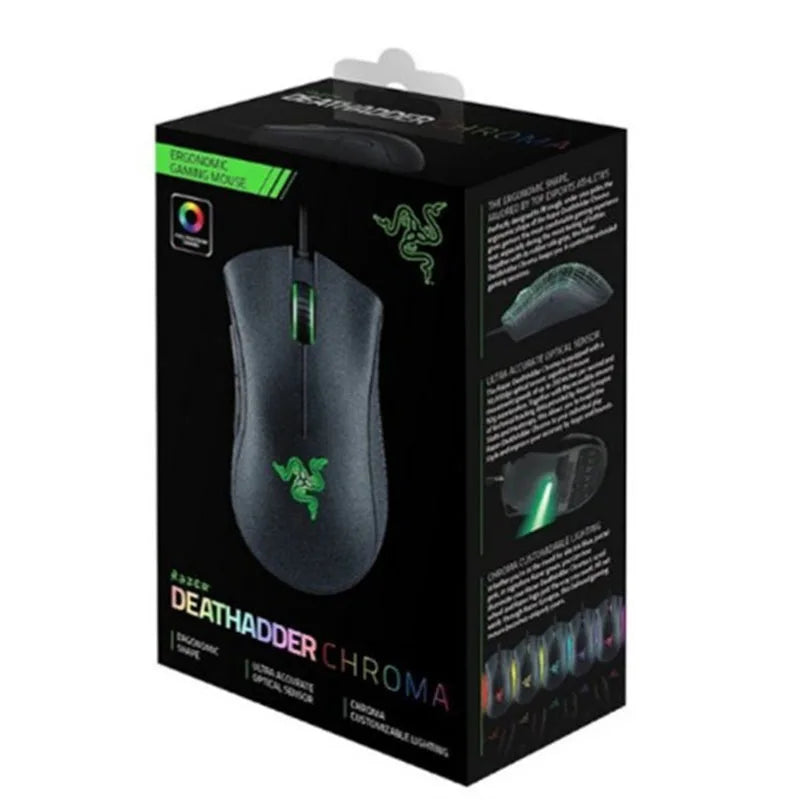 Геймърска мишка Razer Deathadder Viper Standard Edition 6400 с кабел, нова, за esports, хаха.