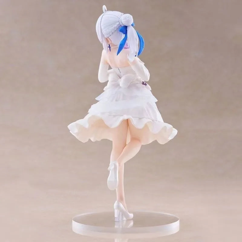 Anime Figure Statue Model Wedding Dress Dress Elaina Standing Scene PVC Desktop Toy Decoration