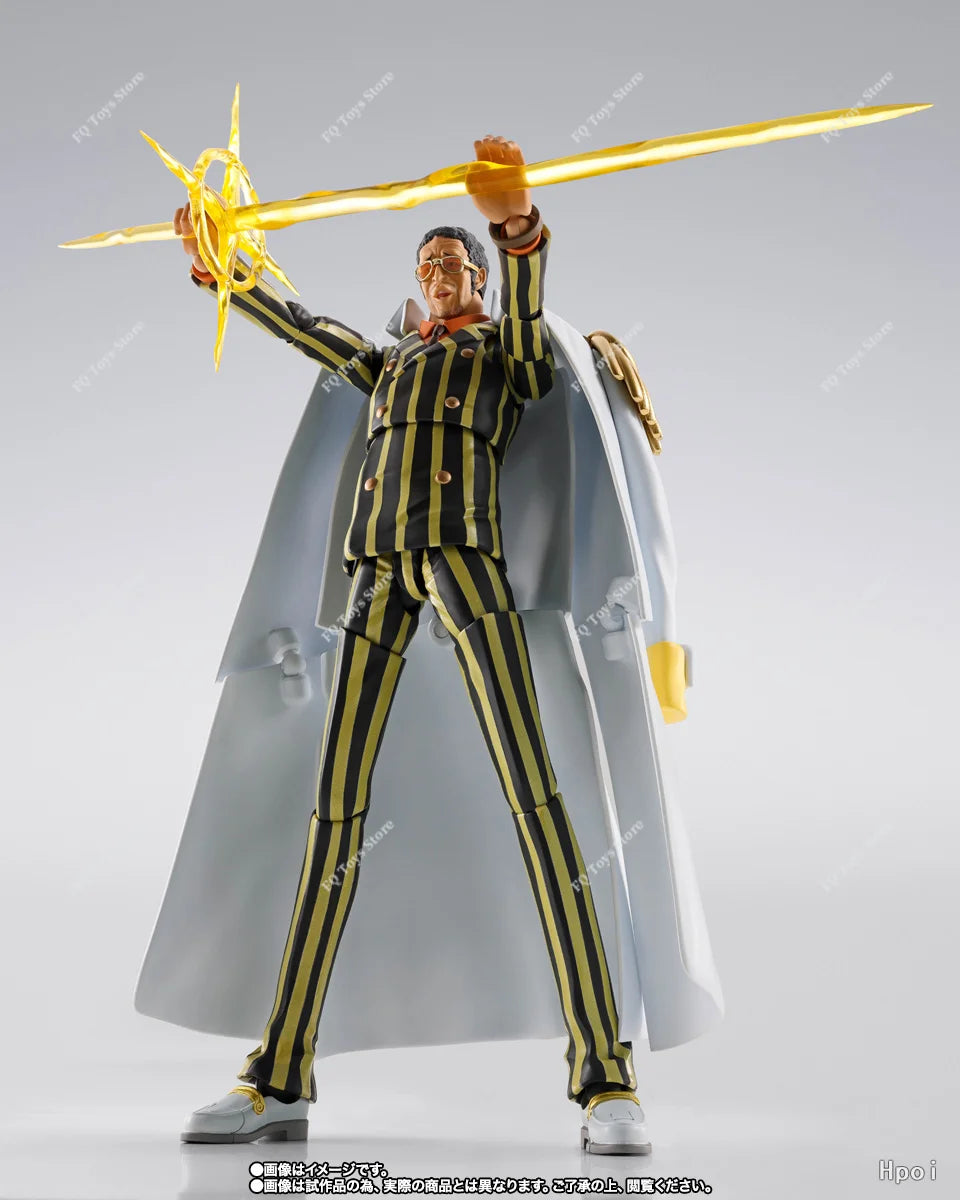 In Stock BANDAI Original S.H.Figuarts ONE Piece KIZARU BORSALINO SHF Action Figure Model Toy Gift
