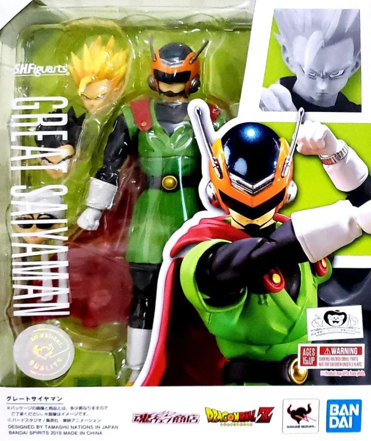 Bandai Souls Limited SHF Dragon Ball Masked Superman Great Saiyaman Son Gohan Anime Action Figure Brinquedos Toy Model Gift