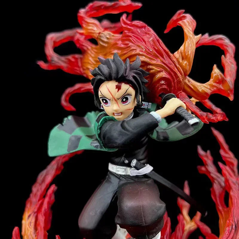 Anime Kimetsu No Yaiba Anime Figur Figuarts Null Tanjiro Kamado Hinokami Kagura Action Figur Dämon Slayer Figur Modell Geschenke