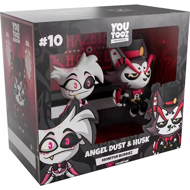 Original Hazbin Hotel Anime Figures Husk Angel Dust Vaggie Charlie Niffty Alastor Figurine Alastor Action Figure Gifts Model Toy