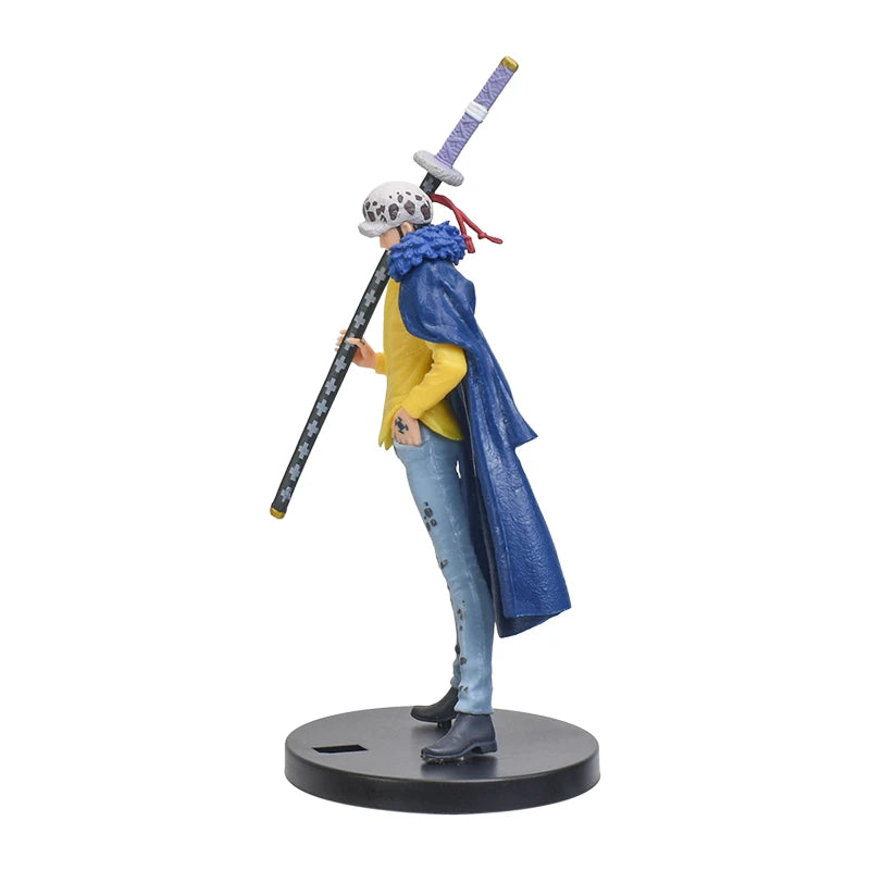 Hot 18cm/7.1nch Anime Figure One Piece DXF Wano Country Trafalgar Law PVC Collection Model Dolls Toy For Gift 18cm