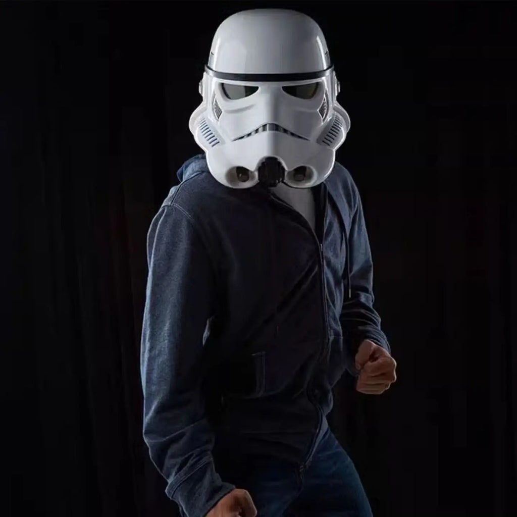 Original Hasbro STAR WARS The Black Series Rogue One Imperial Stormtrooper Electronic Helmet B7097 Collectible Toys Collection
