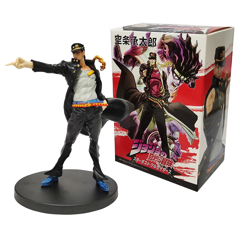 Anime JoJo's Bizarre Adventure Figures Star Platinum Kujo Jotaro Action Figure Collection Jonathan Joestar Dio Brando Model Toys