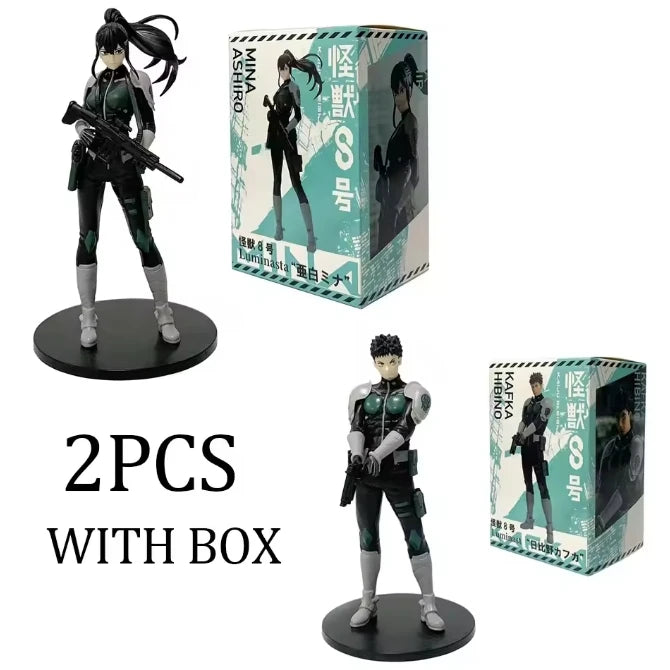 21cm Kaiju Number Eight Figure Kafka Hibino Stands Monster Form No. 8 Anime Decoration Model Ornaments Noodle Stopper Gift Toy