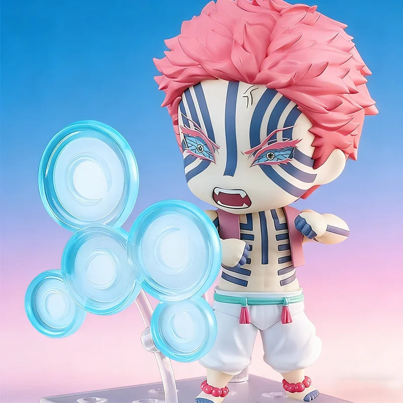 Anime Merchandise Demon Slayer: Kimetsu No Yaiba Nendoroid 2112 Akaza Articulated Desktop Decorative Ornament Figure Model Toy