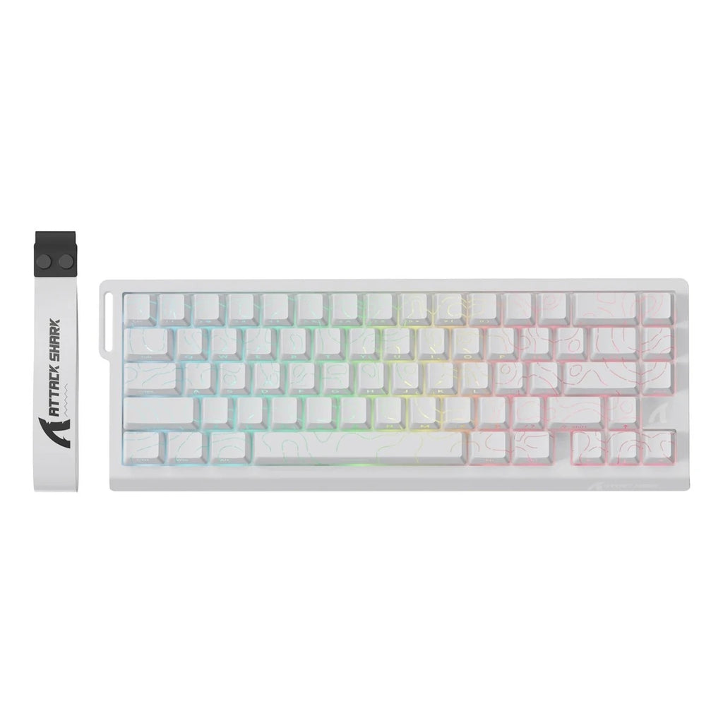 ATTACK SHARK X68 PRO HE Kabellose Rapid Trigger-Gaming-Tastatur, 8K-Abfragerate, Hot-Swap, RGB-Hintergrundbeleuchtung