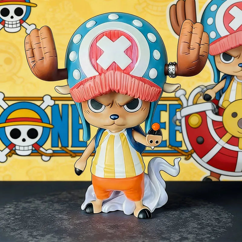 Action Figures One Piece 10cm Tony Anime Figures Tony Chopper Figure Cute Pvc Statue Collection Model Birthday Gifts Custom Toys