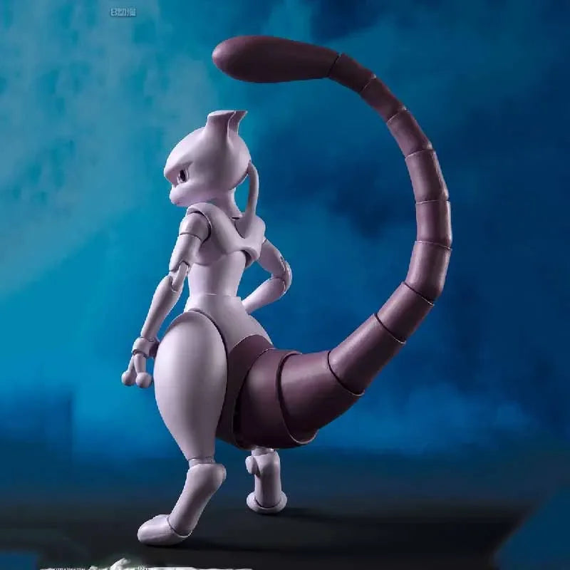 Bandai Original SHF  Anime Figure pokemon Arts Remix KAMEX MEWTWO Action Figure Toys For Boys /Girls /Kids /Christmas Gift