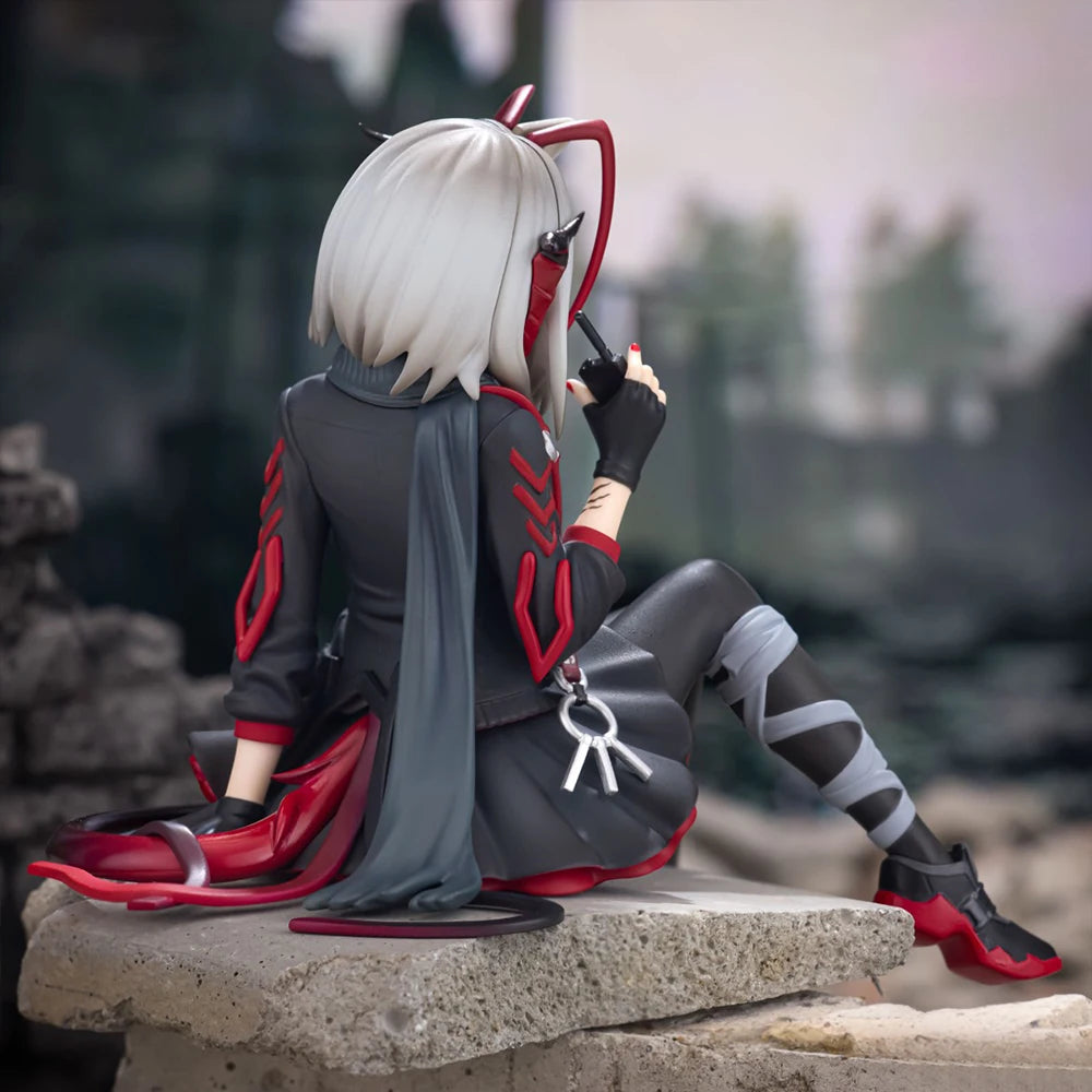 Anime-Spielfigur W Bewaffnete Figur Schöne Mädchenfigur Manga-Puppe W Actionfigur Sitzende Pose Statue Sammlung Modell Spielzeug Geschenk