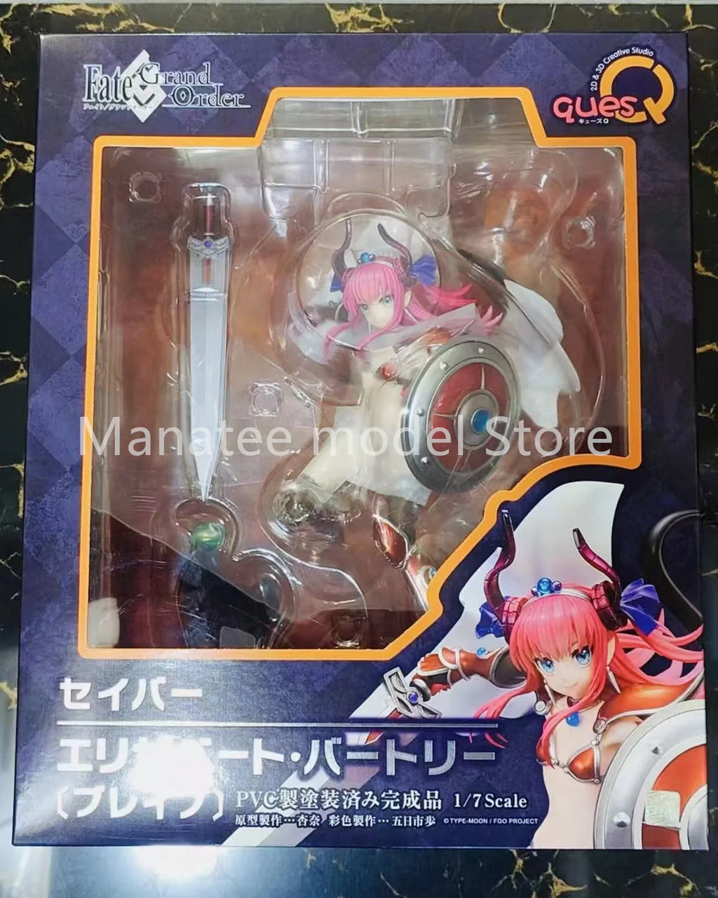 ques Q Original Fate/Grand Order Saber/Elizabeth Bathory [Brave] 1/7 PVC Action Figure Anime Model Toys Collection Doll Gift