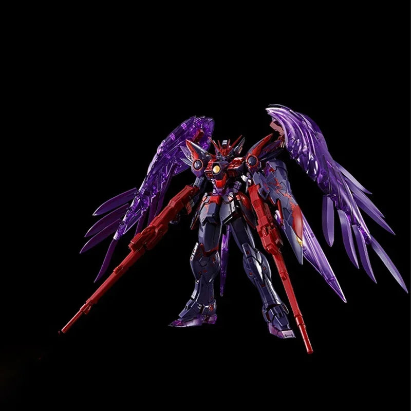 In Stock Bandai Original Box MG 1/100 WING GUNDAM ZERO EW CROSSCONTRASTCOLORSCLEAR Action Figure Toy