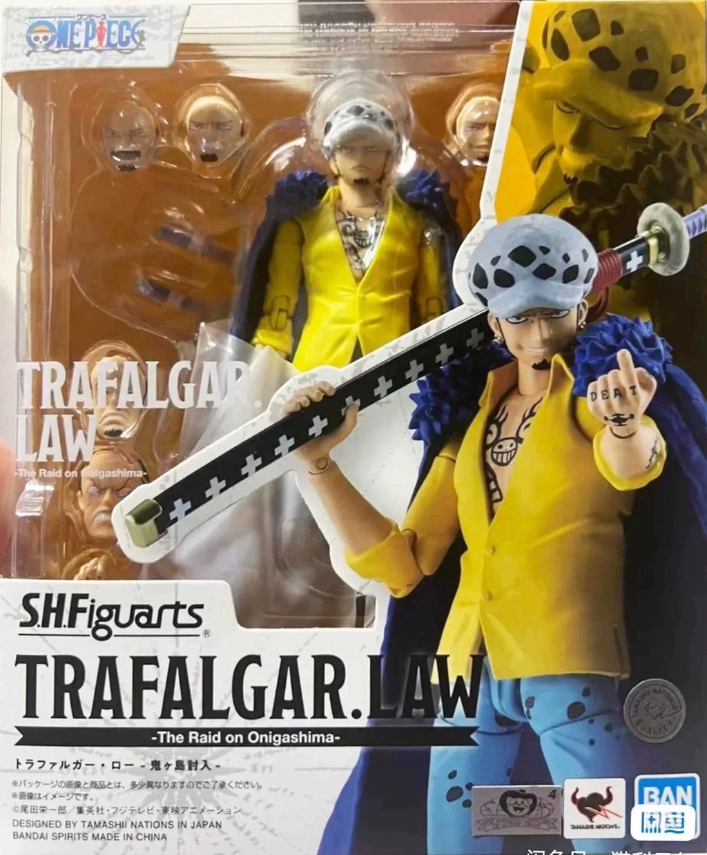 Bandai Sh Figuarts One Piece Dracule Mihawk Eustass Kid Action Figure Collectible Model Anime Collection Festival Gift