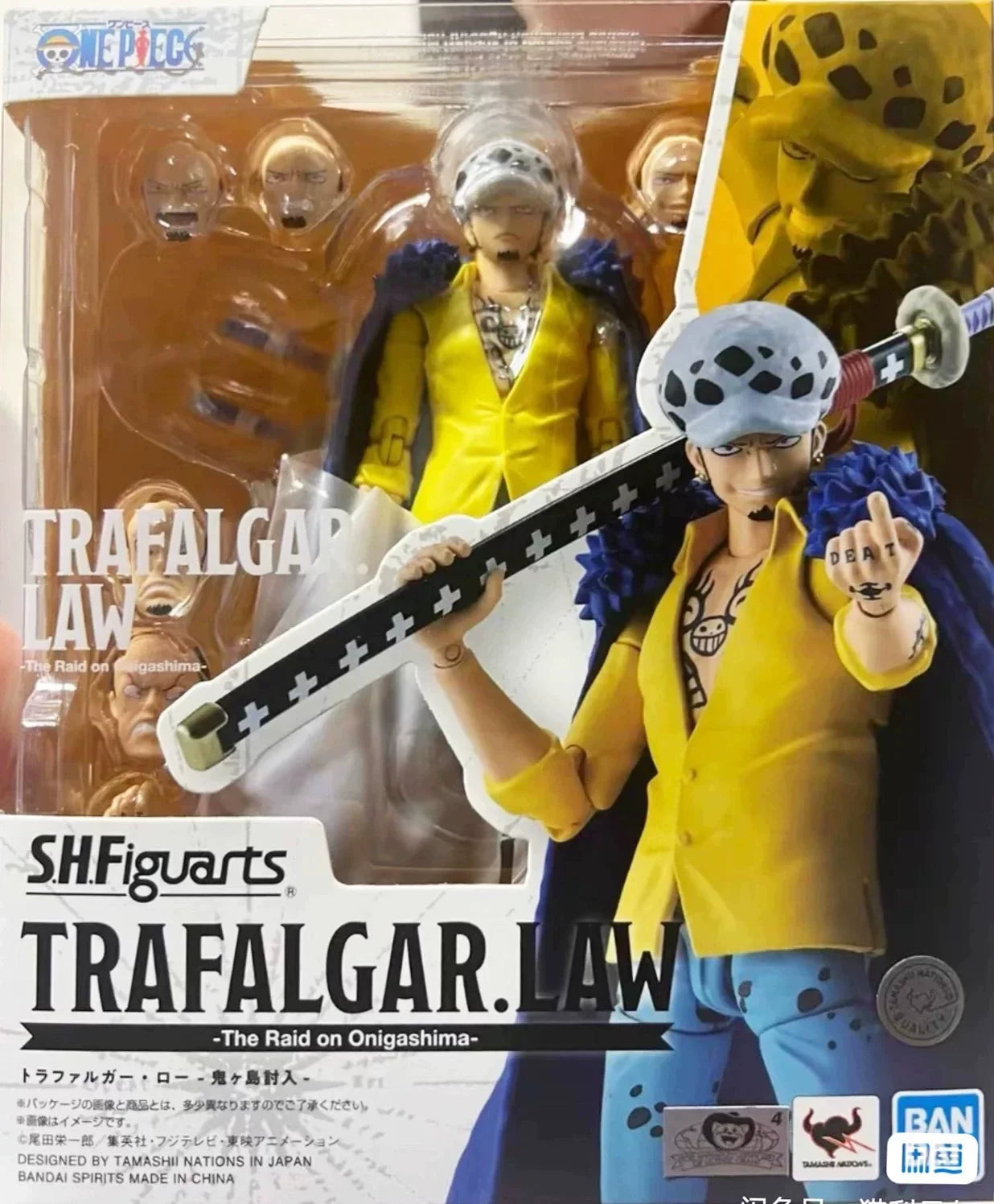 Bandai Sh Figuarts One Piece Dracule Mihawk Eustass Kid Action Figure Collectible Model Anime Collection Festival Gift