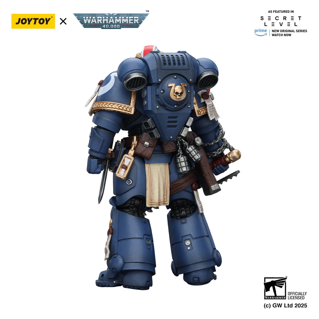 【MT】JOYTOY Warhammer 40K Ultramarines Titus with Laurels of Victory 1/18 Action Figure Model Toy