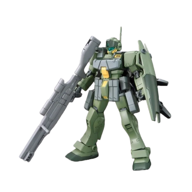 BANDAI 1/144 HGBF 010 GM Sniper K9 Action Figures Gundam Build Fighters Anime Model Kit Toys for Boys Original Box Collection
