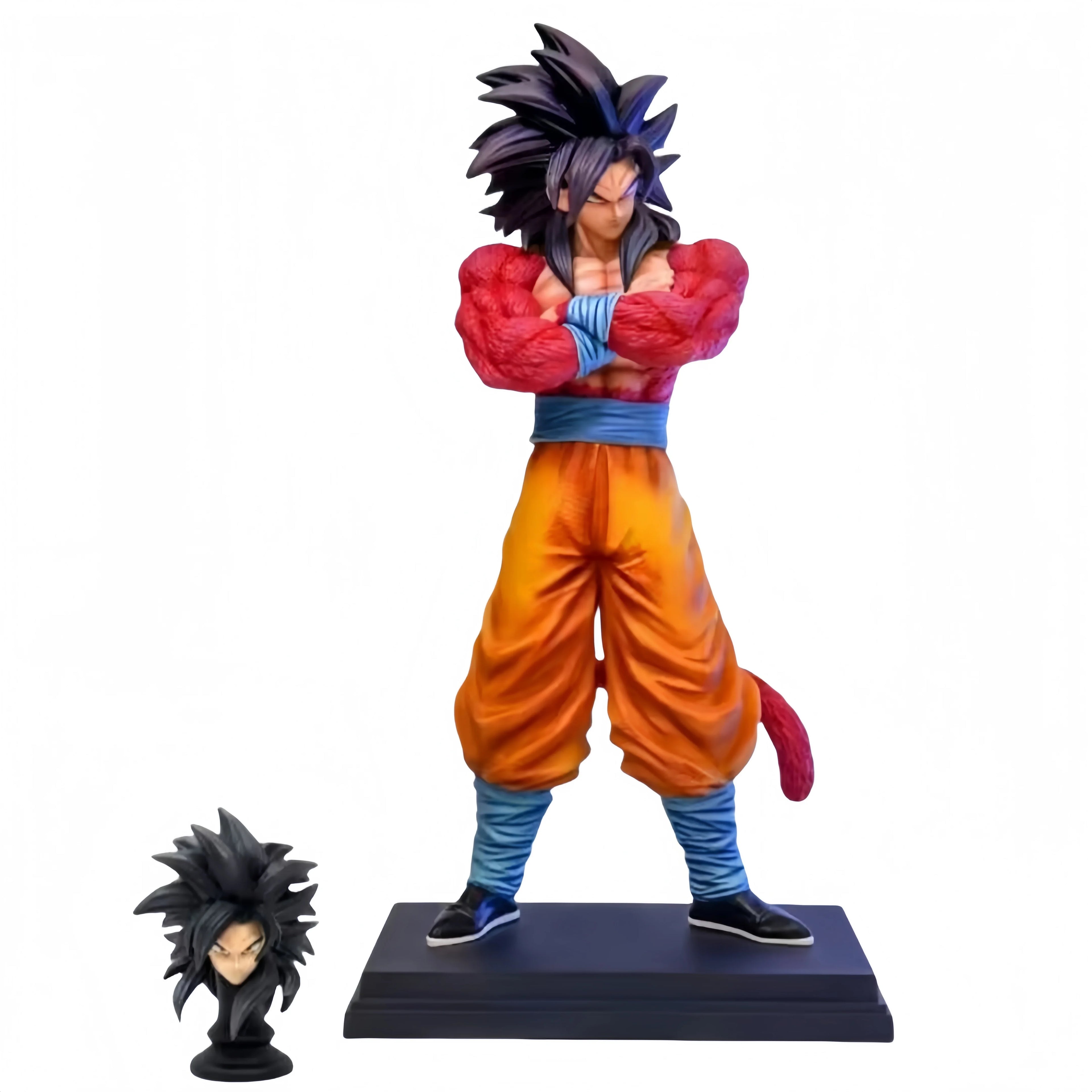 32cm JT Statue Dragon Ball Super Saiyan 4 Vegeta Goku Anime Figure Brother Model Collection Custom Desktop Toy Gift In Stock